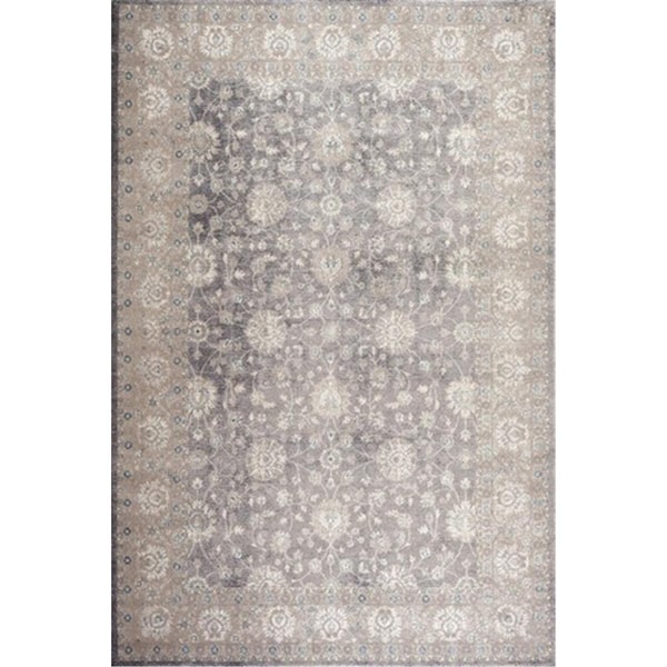 Safavieh Sofia Power Loomed Rectangle Rug- Light Grey - Beige- 6 ft. 7 in. x 9 ft. 2 in. SOF330B-6 - main